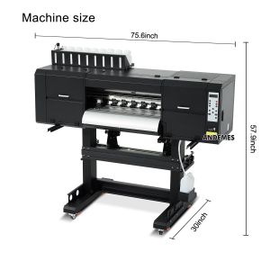 Dtf Printer 3 Heads i3200 60cm Fluorescent Direct To Film Printing T-shirt