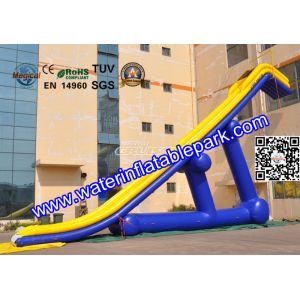 Cheap Giant Pool Slides Inflatable Water Games With PVC Tarpaulin for sale