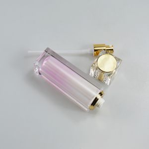 50ml Capacity Square Lotion Bottle Luxury Cosmetic Container with Acrylic Collar