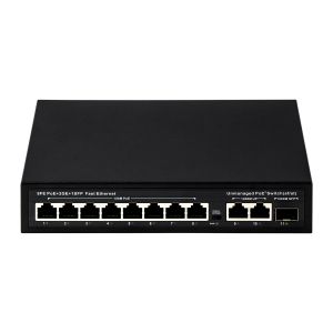 Extended Range 8-Port PoE Switch 10/100M with 120W/150W Consumption and 250m