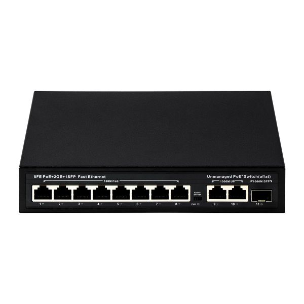 Quality Extended Range 8-Port PoE Switch 10/100M with 120W/150W Consumption and 250m Coverage wholesale