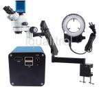 Parallel Optical Path Stereo Zoom Microscope 8X to 80X Trinocular Stereo