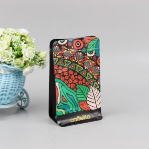 Square Flat Bottom Side Gusset Pouch Doypack Zipper Plastic Bag