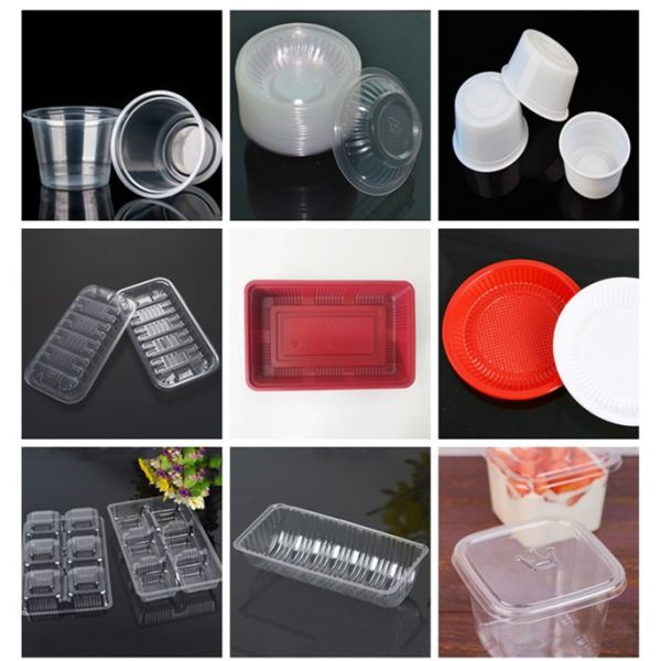 PET thermoforming disposable glass and plate machine with good price