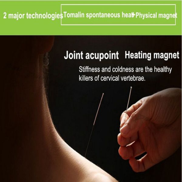 Black Magnetic Tourmaline Adjustable Magnet Therapy Products Self-heated Neck Support Brace