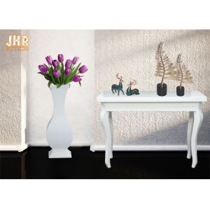Decorative Glossy White Fiberglass Centerpiece Table Vases Floor Vases