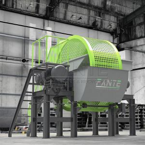 Tire Crusher Equipment Used Rubber Tyre Shredding Recycling Machines Double