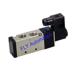 Cheap 5/2 way, 5/3 way AIRTAC Aluminum 4V300 Series Electric Solenoid Valves 1/4&quot;, 3/8&quot; with 0.15~0.8MPa Operating Pressure and Directional Control Function for sale