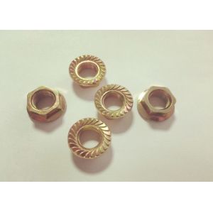 Color Zinc Plated M10*1.25 Carbon Steel Serrated Hex Flange nuts
