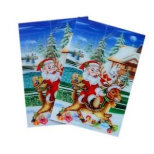 China PLASTIC LENTICULAR cheap lenticular animated printing pet 3d cards on sale