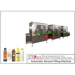 1200Cans/H 600ml Aerosol Filling Machine For Sunscreen Spray Production