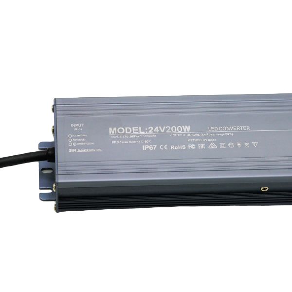 IP67 Outdoor Waterproof Dimmable LED Power Supply 12V 36W 60W 100W 150W 200W