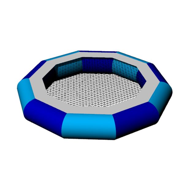 0.9mm Pvc Tarpaulin Aqua Park Obstacle Course , Aqua Inflatable Park