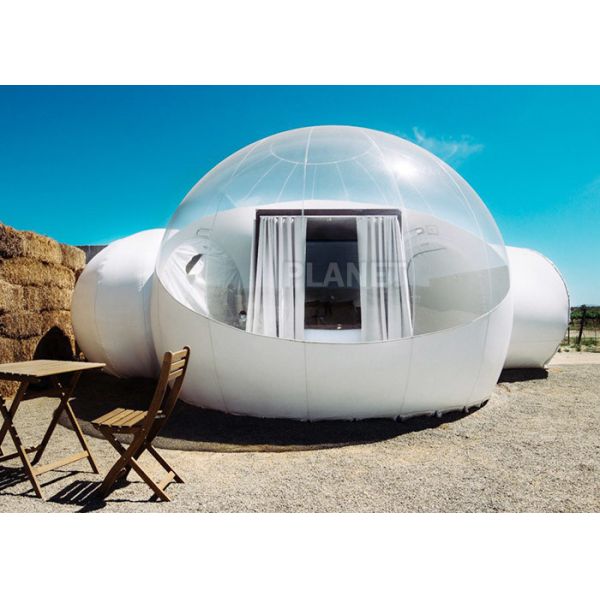 Quality White Double Room Inflatable Bubble Camping Tent PVC Tarpaulin Material wholesale