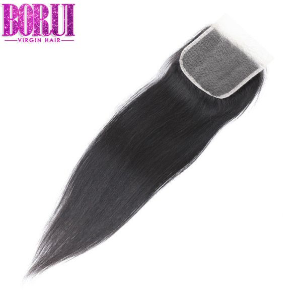 Quality Peruvian 4x4 HD Lace Closure Straight Wave Customized Color OEM OEM Available wholesale