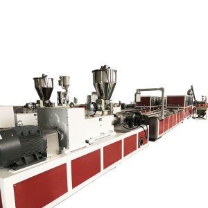 Cheap High Output 100-120KG/H PVC Shutter Profile Extrusion Machine for sale