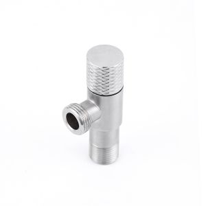 Hydronic Heating SS304 Brushed Angle Valve Toilet Angle Stop Easy Installation