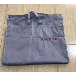 Luxury Fold Up Garment Bag 200D Polyester Embroider Webbing Handled