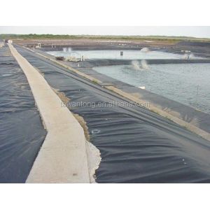 Geomembranes for Fish Tank 2mm Black Waterproof HDPE Plastic Onsite Installation
