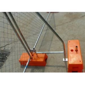 Galvanized Steel Removable Wire Mesh Fence , Temporary Security Fencing
