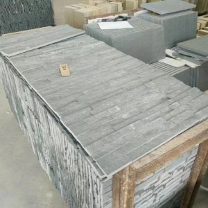 Cheap Rectangle Blue Dark Grey Sandstone Wall Cladding Tiles Multipurpose for sale