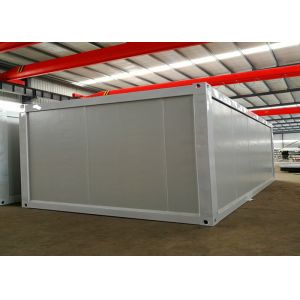 White Steel Structure Living Container House , Portable Living Containers With