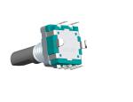 Vertical Digital Incremental Rotary Encoder With 0.5mm Travel Push Switch,