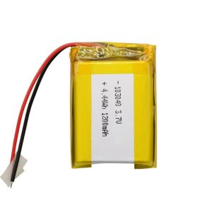 High Capacity Lithium Polymer Battery CB IEC62133 Certified 103040 3.7v 1200mAh