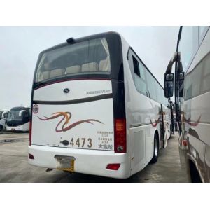 Used Kinglong Bus 53 Seats Double Doors Used Coach Bus XMQ6129 Left Steering
