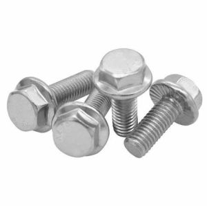 Cheap M10 M12 Galvanized Hex Hexagon Head Flange Metal Bolt Carbon Steel B7 B7M DIN6921 for sale