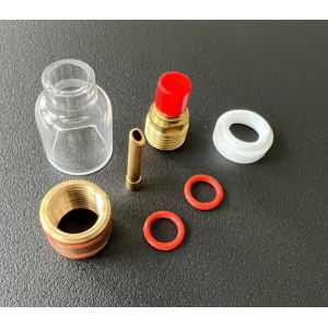 Cheap 53GQ Gas Lens Adapter Wedge Collet TIG Welding Consumables Kit for Better Gas Coverage for sale