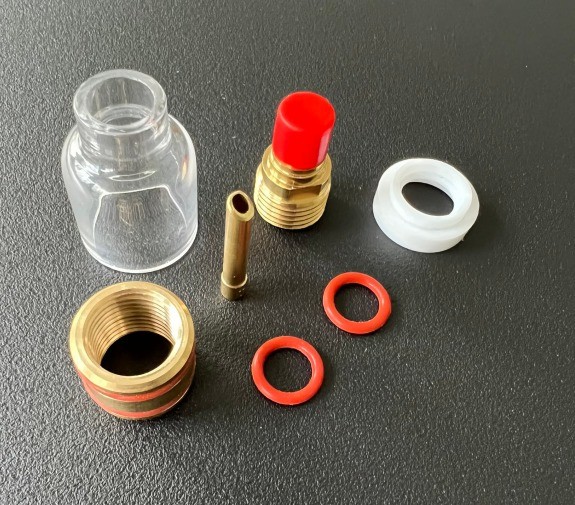 53GQ Gas Lens Adapter Wedge Collet TIG Welding Consumables Kit for Better Gas