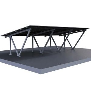 Cheap Sliver or Customization AL6005-T5 Solar Carport with Panels Parking Racking Structure for sale