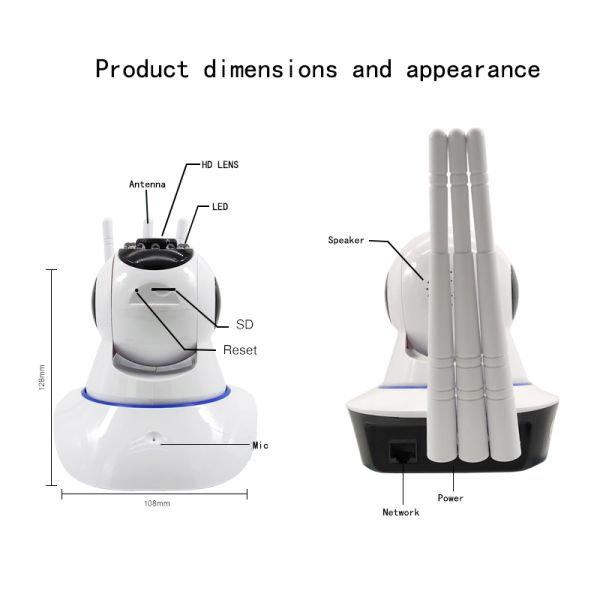 Homesafe Security System 1080P HD Security Video Home Surveillance Cameras Onvif P2p Wifi Cam Hd Ip Cctv Camera