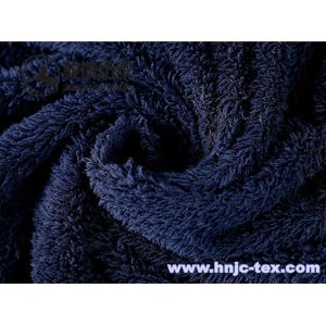 China 100% polyester solid dyeing plush velveteen/ shu velvet antistatic fabric for bedding on sale