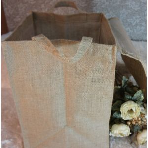 Private Label Portable Foldable Storage Woven Laundry Jute Basket Bin,Cotton