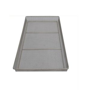 304 316 Stainless Steel Crimped Wire Mesh Tray For Drying And Dehydration