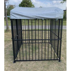 Metal kennel outdoor large dog cage easy to clean and rustproof with lockable