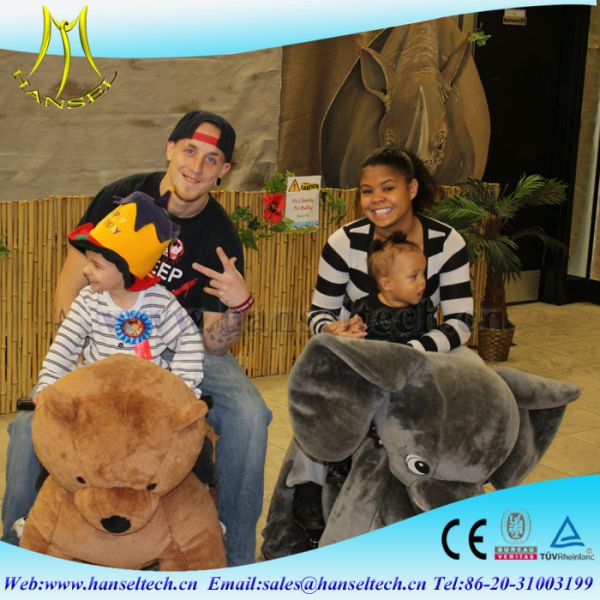 Hansel coin operated horse ride stuffed animal unicorn on wheels kids 4 wheel animal bikes kiddie ride small train