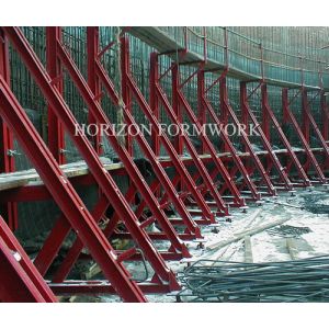 Single side formwork for retaining wall