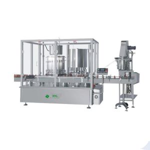 XHL YG24/12 small scale automatic liquid filling and capping labeling integrated