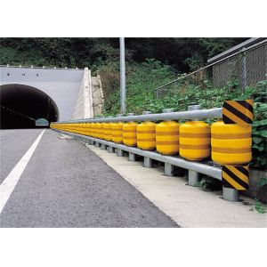 Cheap Corrosion Resistant Roller Barrier with Yellow/Red EVA/PU/Polyurethane Rollers - 4 Meters Beam for sale