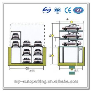 Cheap -1+1, -2+1, -3+1 Pit Design Car Stacker Parking Garage Equipment for sale