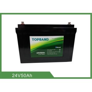 China 24V 50AH 1kHz Lithium Iron Phosphate Battery MSDS For Leisure on sale