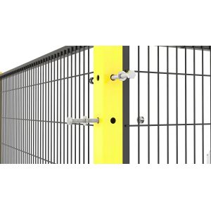 ISO9001 Robot Safety Fence 5FT Workshop Isolation Fence Mesh Metal Machine