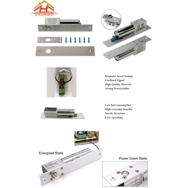 1000kg Holding Force Electromagnetic Lock System , EM200B Electric Bolt Lock
