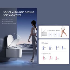 Bathroom Ceramic Modern Smart Toilet Wall Hung Mounted Automatic
