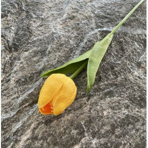 Indoor Faux Single Branch Pvc Soft Feeling Plastic Artificial Real Touch Tulip