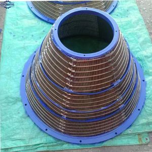 SS 304 316L Wedge wire centrifuge basket for centrifuge machine