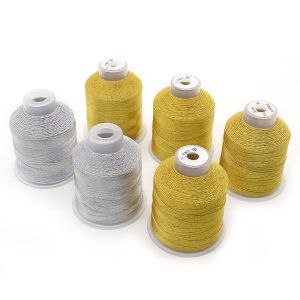 100g Gold And Silver Silk Muti-strands Polyester Metallic Yarn Thread for DIY